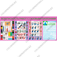 Безопасность работ с газовыми баллонами 70х160х0,5 см (SD-7)